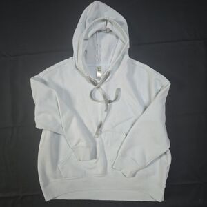 GreenTea Women's White Hooded Sweater
